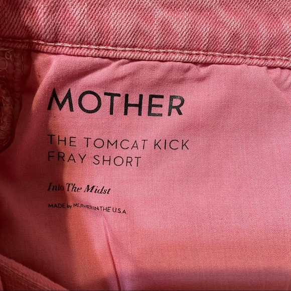 NEW Mother Superior The Tomcat Kick Fray Pink Shorts NWT - Picture 7 of 14
